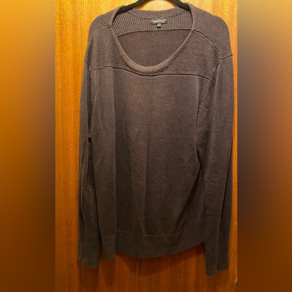 Surface to Air knitted heavy weight moto sweater